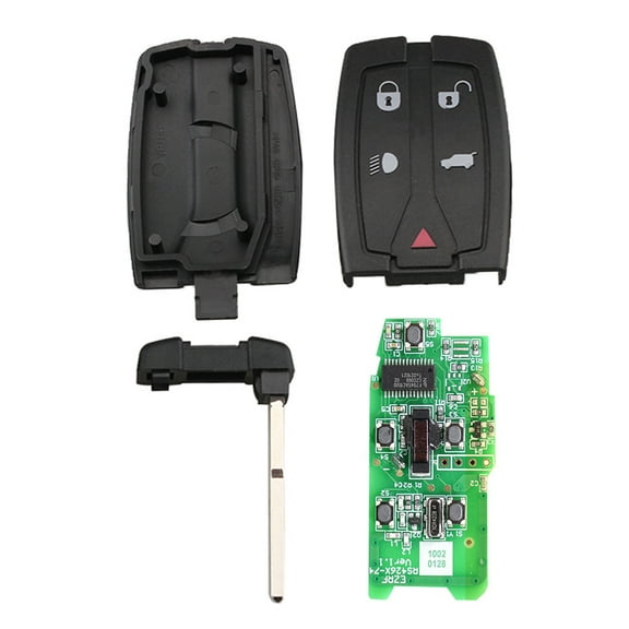 Black 5 Button Car Remote Key Fob 433MHZ For Land Rover Freelander 2 2007-2015