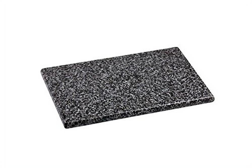Home Basics 8" x 12" Granite Cutting Board, Black