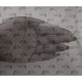 thumbnail image 4 of oneOone Viscose Chiffon Medium Gray Fabric Rabbit Animal Dress Material Fabric Print Fabric By The Yard 42 Inch Wide, 4 of 4