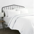 thumbnail image 6 of Noble Linens White Square Pattern Quilted Coverlet Set, Twin / Twin XL, 6 of 9