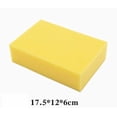 thumbnail image 1 of 1 pieza. Suministros for lavado de autos, bloque de esponja absorbente cuadrado amarillo de alta densidad, herramienta for limpieza y detallado de autos, esponja grande for lavado de autos., 1 of 2