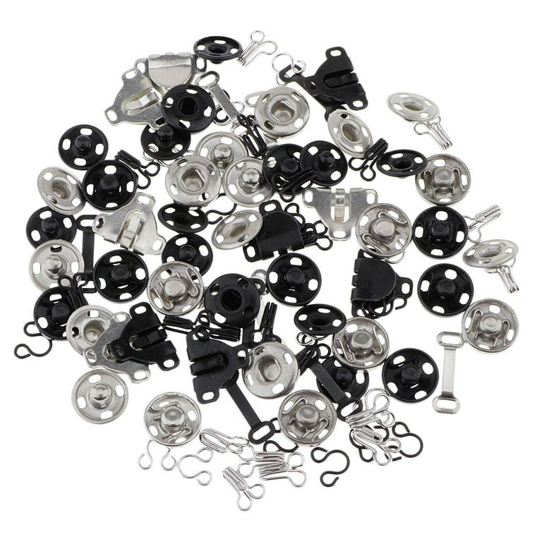 30 Sets Hook and Eye Closures - Sewing DIY, Bra Hooks Replacement
