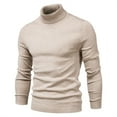 thumbnail image 4 of Awdenio Sweaters for Men Casual Slim Fit Knitted Turtleneck Pullover Long Sleeved Loose Sweaters with Twist Patterned, 4 of 5