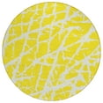 thumbnail image 2 of Addison Rugs Chantille Indoor/Outdoor Transitional Organic Yellow Washable Round Rug, 8' x 8', 2 of 6