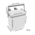 thumbnail image 2 of Pool Cooler,10L Insulated Cooler Hard Cooler with Handle,2.64Gal Insulated Cooler,Keeps Ice for Up to 24 Hours, Portable Above Ground Pool Accessories Fot Pool Parties, Beach BBQ, Camping, 2 of 18