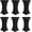 Black, variant on Cocktail Table Covers-Spandex Round High Top Table Cloths 6 Pack 32x43 Inch-White Stretch Fitted Bar Tall Tablecloth for Pub Bistro Highboy Party Event Banquet Height Folding Satnding Tables