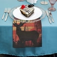 thumbnail image 4 of WYYP Deer American Flag Sunset Dinner Napkin for Dining Table Kitchen Daily Party Housewarming Farmhouse Decor 6 PCS, 4 of 7