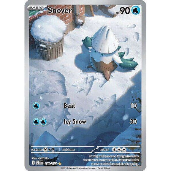 Pokemon ME01: Mega Evolution Illustration Rare Snover #140