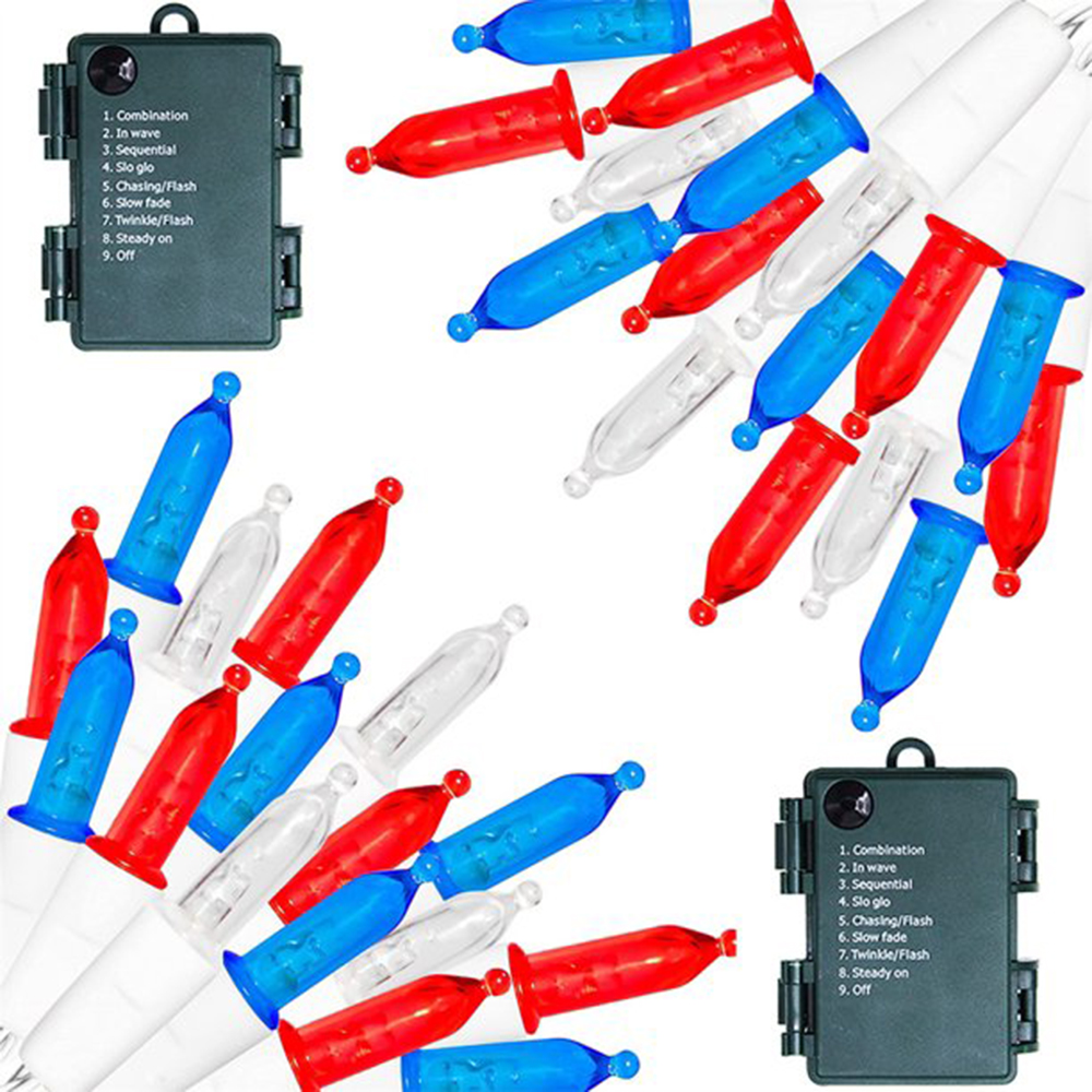 Christmas String Lights Battery Operated, 17ft 50 LED Battery Christmas