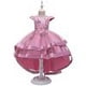 thumbnail image 3 of Vestido de fiesta para niñas, de tul, de princesa, con tutú y encaje, para boda, de noche, rosa, de 4 a 5 años, 3 of 5