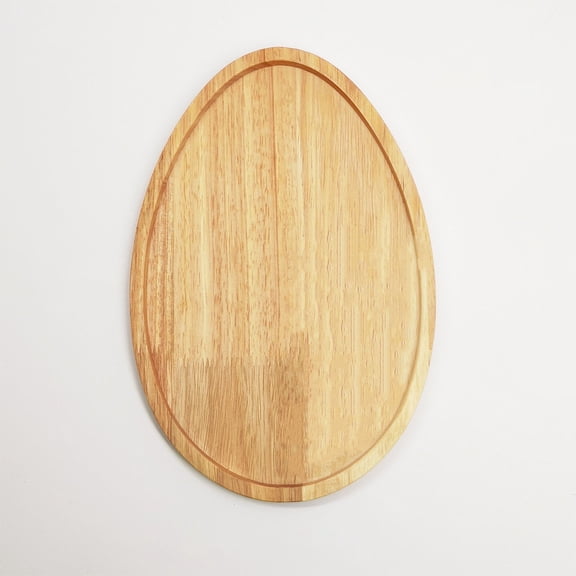 Rustic Wooden Charcuterie Board with Egg Shaped design, Works As A Wood Serving Tray and Easter Tray decor Piece, Ideal for Easter decorations, Party Table decorations, dessert