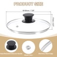 thumbnail image 2 of Uxcell 1 Pack Universal Lid for Pot Fit 7 Inch Cookware, Replacement Glass Pan Lids, 2 of 6