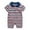 Navy, variant on Baby Boy Romper Short Sleeve Striped Lapel Gentleman Style Casual Outfit for Boys Summer Short Sleeve Jumpsuit Green,73