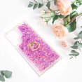 thumbnail image 3 of BPC Flowing Glitter Sand Beautiful Back Cover Case with Rotating Ring Kick Stand for Samsung Galaxy S23 Ultra, 3 of 6