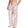 thumbnail image 2 of Xecao Rabbit And Peach Men's Straight Lounge Pajama Pants: The Ultimate in Comfortable Sleepwear, 2 of 9