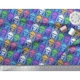 thumbnail image 2 of Soimoi Poly Georgette Fabric Skull Halloween Print Fabric by Yard 52 Inch Wide, 2 of 3