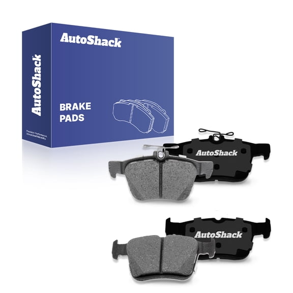 AutoShack Rear Ceramic Brake Pad Set for Volkswagen & Audi, Atlas 2018-2025 Jetta 2019-2023 Tiguan 2018-2020 Atlas Cross Sport 2020-2025 Q3 2021-2025 Taos 2022-2023, AWD FWD L4 1.4L 1.5L 2.0L V6 3.6L