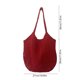 thumbnail image 3 of Bolso de hombro tejido, bolsa vacacional de gran capacidad - diseño hueco estilo césped, bolso casual ligero de playa, bolso de viaje versátil de color liso, 3 of 6
