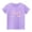 Purple, variant on YAYUBA Kid T Shirts Girls Cartoon Print Round Neck Back To School Short Sleeve T-Shirt Cute Pullover Tops Preppy Toddler Clothes for Girls, 6-7 Years, Green