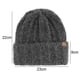 thumbnail image 2 of Gorro de lana de invierno cálido de poliéster de punto suave para mujer, 2 of 5
