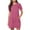 Hot Pink, variant on Women's Summer Dresses Fashion Short Sleeve Crew Neck Casual Sundress Vacation Beach Dress with Pocket