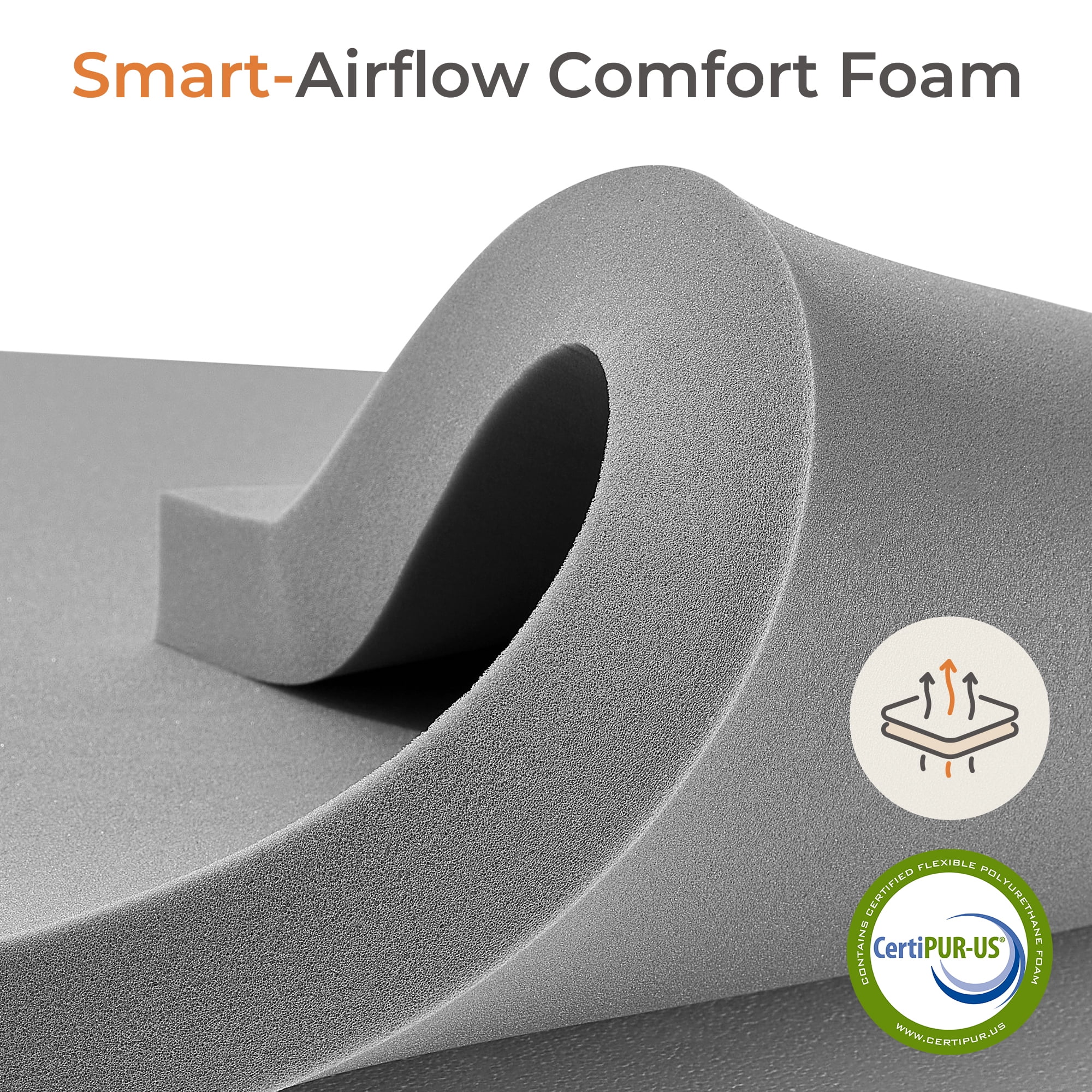 Sweetnight 12" Adult Gel Memory Foam Hybrid Mattress with Medium Firm Pillow Top, Queen Mattresses