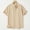 D_ Khaki, variant on YLSDY 2026 Cotton Linen Shirts for Men Short Sleeve Button Casual Work Shirts Lightweight Summer Beach Streetwear Tops Khaki M