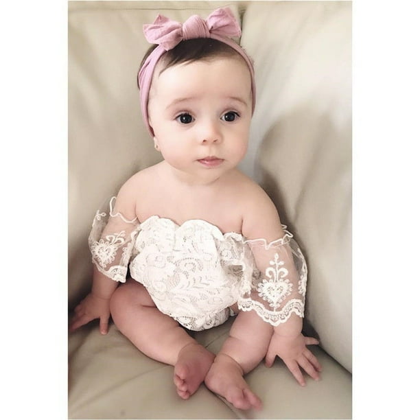 Infant off best sale the shoulder romper