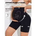 thumbnail image 4 of Athlemo Women's Plus Size Maternity Shorts over The Belly Pregnancy Yoga Shorts Workout Athletic Biker Shorts, 4 of 9
