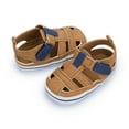 thumbnail image 5 of HsdsBebe Baby Boys Shoes Infant Summer Sandals Closed Toe Shoe for Newborn 0-18 Months, 5 of 9