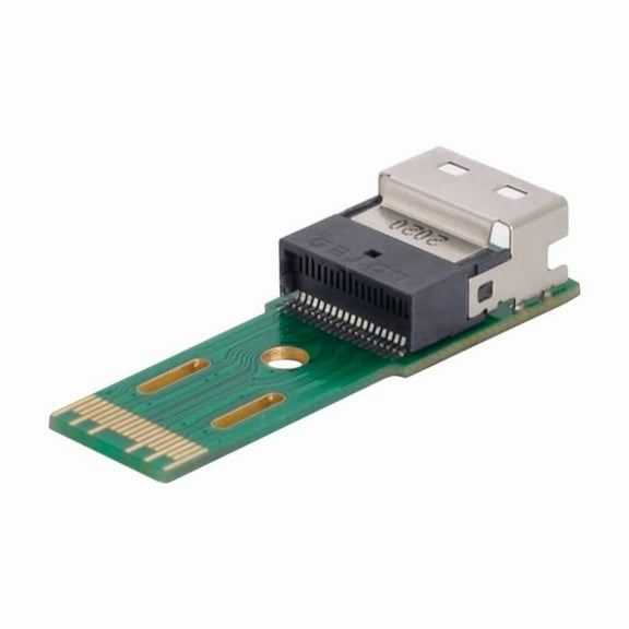 Chenyang CY PCI-E Slimline SAS 4.0 SFF-8654 4i 38pin to SFF-8654 38pin Male to Female Extender Adapter Test Tools Adapter