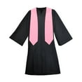 thumbnail image 2 of Toptie Graduation Honor Stole Sashes 2024 Plain Stole for Graduation Solid Color-Pink-S, 2 of 4
