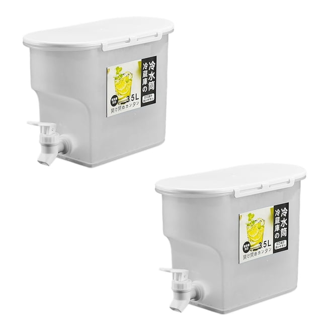 Great promotion! 2PC Beverage Dispenser Drink Dispensers For Parties 3.5L Water Jug Dispenser Lemonade Dispenser Iced Beverage Dispensers Party Drink Dispenser Popular!