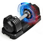 Yes4All 55lbs Adjustable Dumbbell Sets 25/55LBS Black, Single