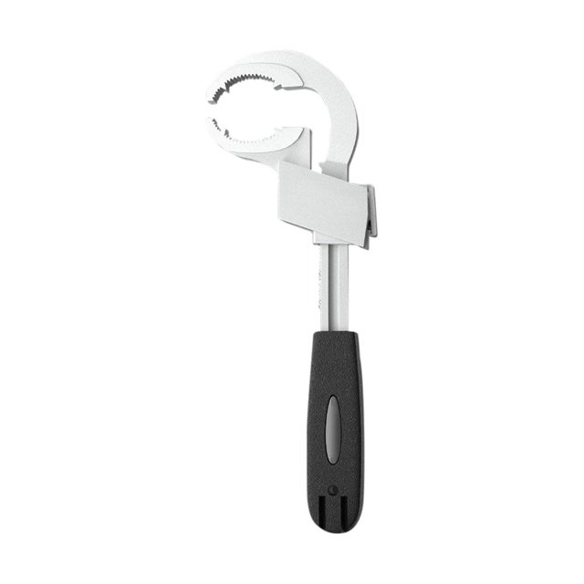 Llave ajustable de aleación de aluminio, llave dentada de arco, herramientas de reparación de grifo antideslizante