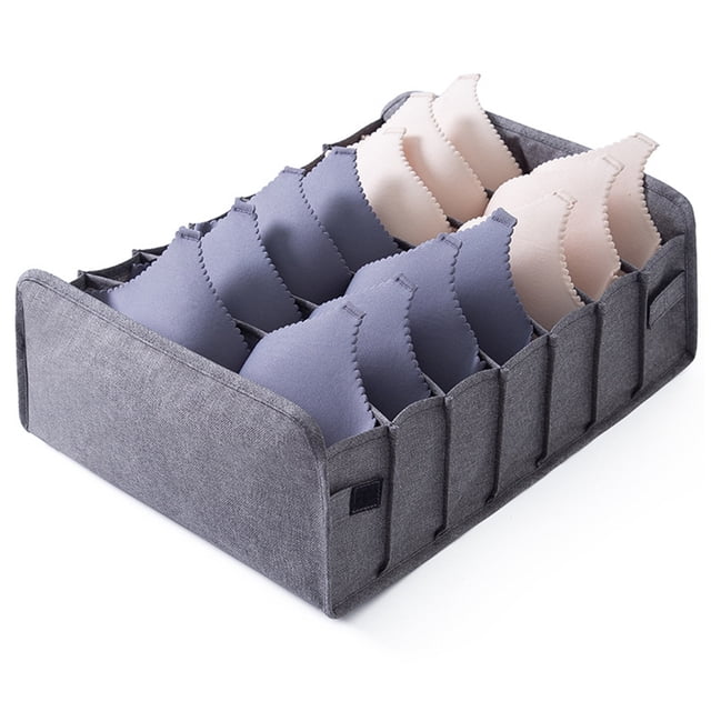 Bangcool Underwear Organizer Divider Foldable Portable Bra Drawer Organizer Storage Box