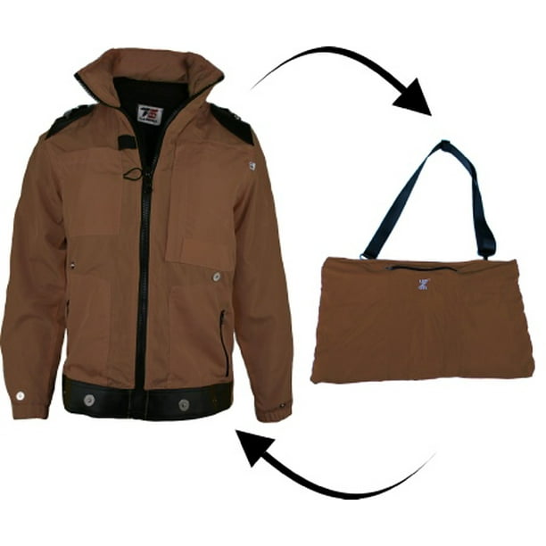 TS Impact Unisex Hazel Travel Jacket Convertible to Travel Bag Lightweight with hidden Pockets Extra Small XS