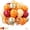 Fall Orange, variant on Orange Balloons,50pcs 12 inch Fall Birthday Party Decorations Thanksgiving Decorations Burgundy Orange Gold Confetti Balloon for Bridal Shower Decor Party