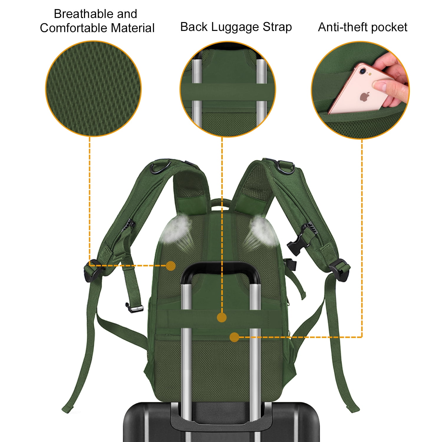 MOSISO Camera Backpack for Canon/Nikon/Sony/DJI Mavic Drone, DSLR/SLR/Mirrorless Photography Camera Bag Waterproof Hardshell Protective Case with Tripod Holder&Laptop Compartment,15-16 inch