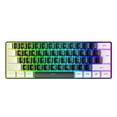 thumbnail image 4 of 61 Keys RGB Backlit Gaming Keyboard, Ergonomic Compact Wired Keyboard with Floating ABS Keycaps for Desktop Laptop, Plug and Play, for PC Gamers, Travel, 4 of 7