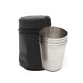 thumbnail image 1 of Naiovety Juego práctico de tazas de acero inoxidable para exteriores, 4 piezas, Mini con tapa, para viajes, senderismo, vasos, platillo de cuero, taza Estufas de camping L Naiovety OD024354-03, 1 of 6