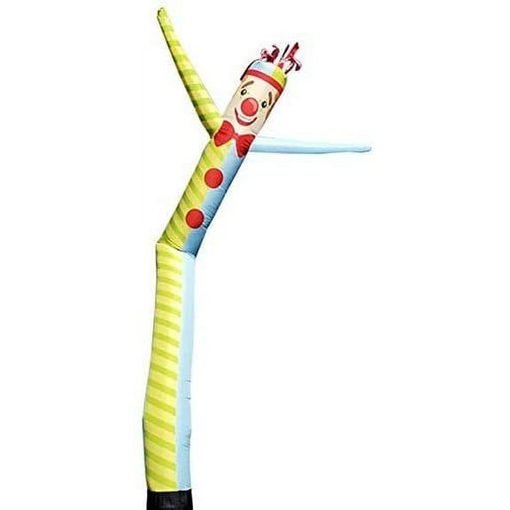 Clown 20 Foot Tall Inflatable Tube Man Air Powered Dancing Puppet Guy for Outdoor Advertising, Replacement Dancer Only
