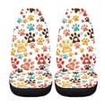 thumbnail image 5 of XYZCANDO Easy to Install Car Seat Covers SUV Truck Vehicle, Washable Non-Slip Auto Seat Covers 2pcs Polyester Fabric Paw Prints, 5 of 10