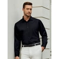 thumbnail image 5 of sogami Men's Stretch Long Sleeve Dress Shirt Wrinkle Free Formal Shirt, 5 of 7