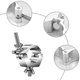 thumbnail image 4 of 4Pcs Stage Lights Clamp, for Tube / Pipe OD 28-36mm for Par Lights, 4 of 5