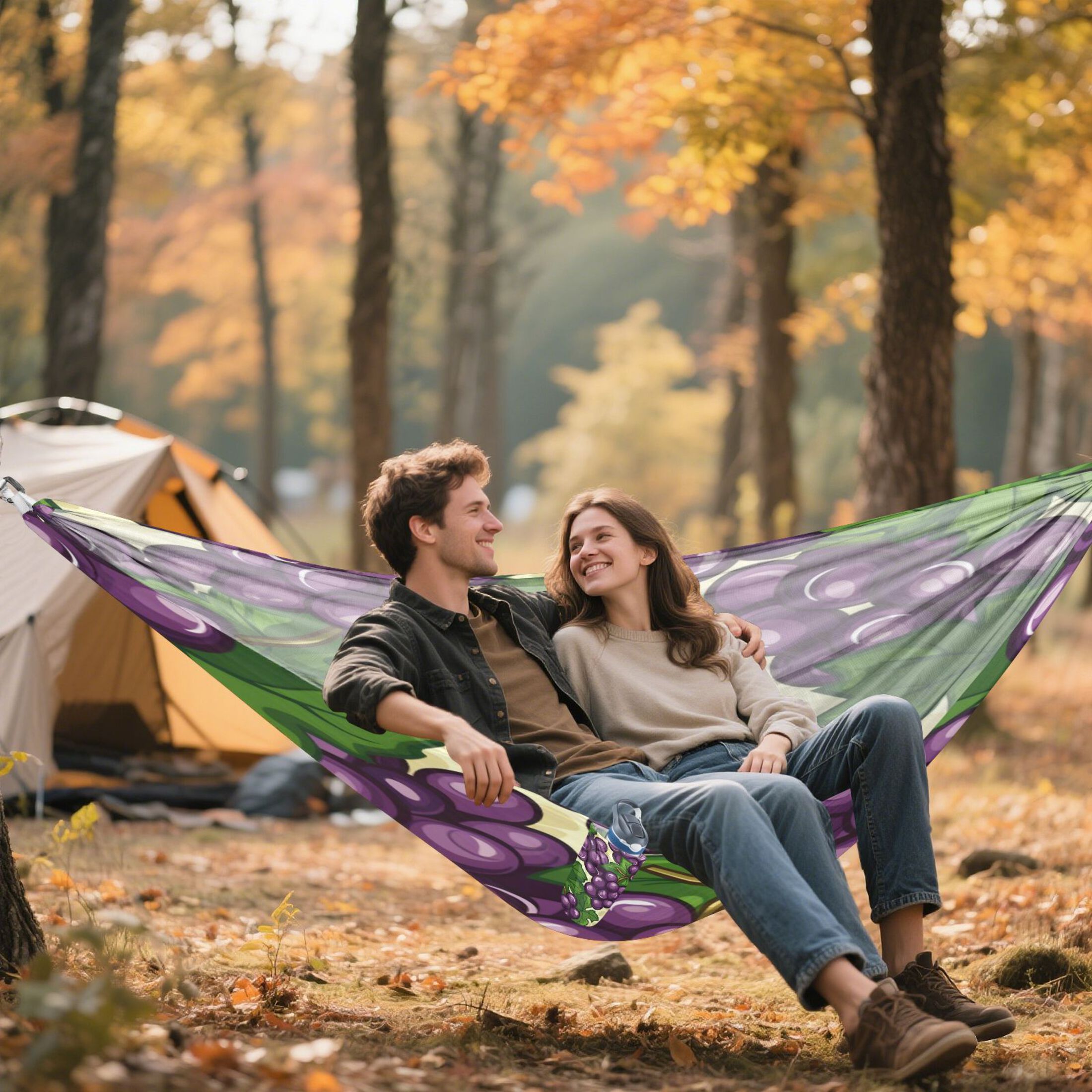 Hammock Camping Hammock Nylon Portable Hammock Travel Camping Hammock Dark Purple Grape
