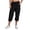 Black, variant on Active Women's Plus Size Relaxed Lightweight Woven Cargo Capri Pant