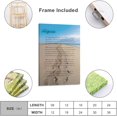 thumbnail image 2 of Footprints in The Sand Christian Footprints Poem Canvas Wall Art Posters Gifts Bedroom Painting Home Decor Hanging Pictures Framed,08x12inch(20x30cm), 2 of 16