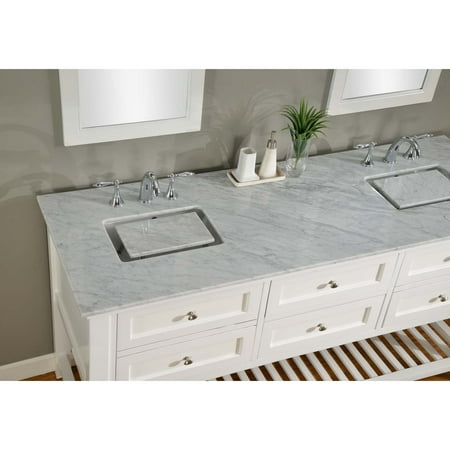 Direct Vanity Sink Direct Vanity Sink 70 Inch Pearl White