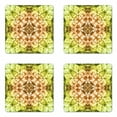 thumbnail image 1 of Scary Coaster Set of 4, Round Creepy with Saturated Fractal Colors with Faded Pleat Fearful Motifs, Square Hardboard Gloss Coasters, Standard Size, Green Brown, by Ambesonne, 1 of 2